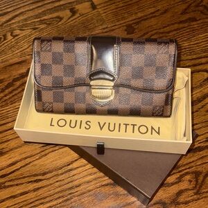 Louis Vuitton Brown Checkered Wallet